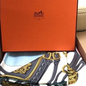 Hermes silk scarf